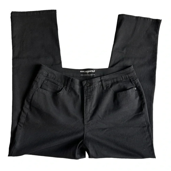 Karl Lagerfeld 16/ 30" inseam black‎ stretch jeans slimming Matrix - Picture 1 of 7